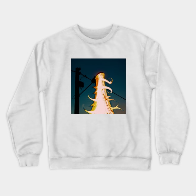 Street Light Demon Crewneck Sweatshirt by skeyturtle